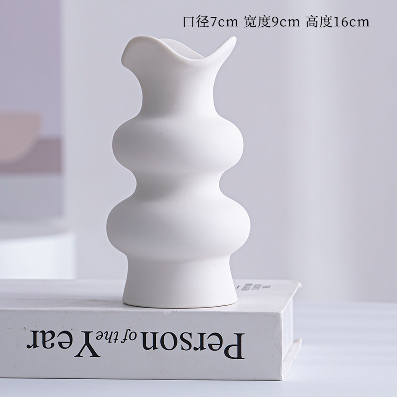 Desktop -Dekorationsbehälter für Blumenanordnung Keramikporzellanvase