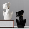 Großhandel mit moderner Keramik-Gesichtsvase, Büstenstatue für Heimdekoration, OEM-kundenspezifischer Porzellan-Menschenkopf-Blumentopf, Schmuck-Display-Halter