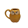 Niedliches 3D-Eulen-Keramik-Kaffeetassen-Set, originelles Geschenk, Tier-Teetassen, 3er-Set in verschiedenen Farben