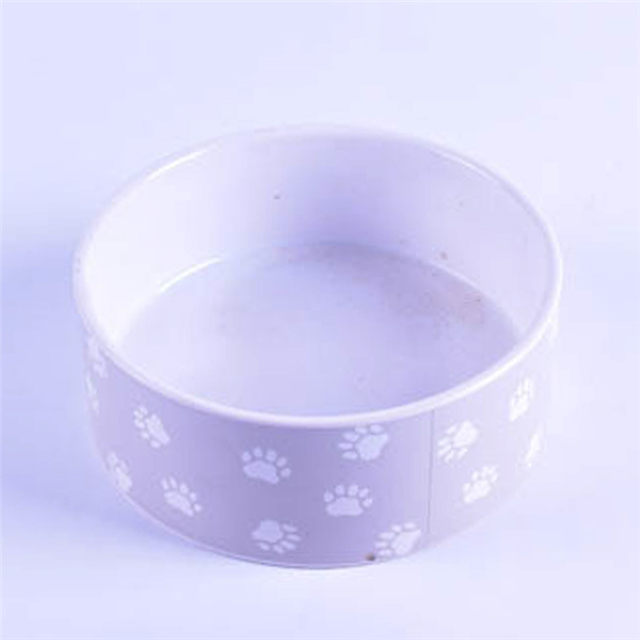 Einfacher Kreis Keramik Pet Feeder Keramik Hundenapf