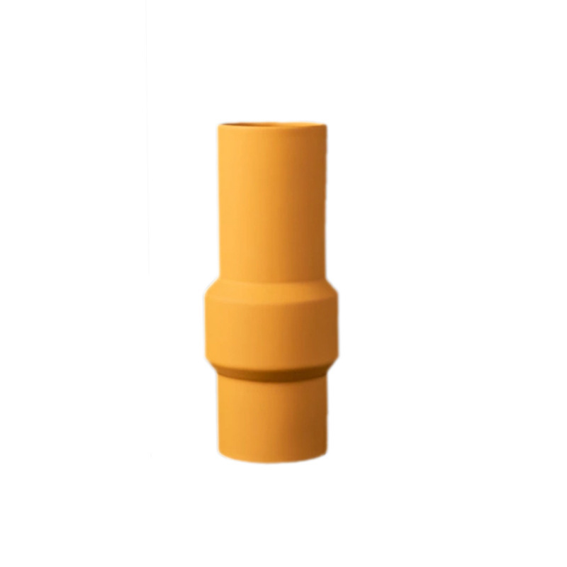 Weiße Keramikvase Desktop Dekoration für Wohnkulturblumenvase