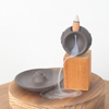 Kegel Weihrauch Wasserfall Backflow Weihrauch Brenner handgefertigte Keramik -Censer -Weihrauchhalter