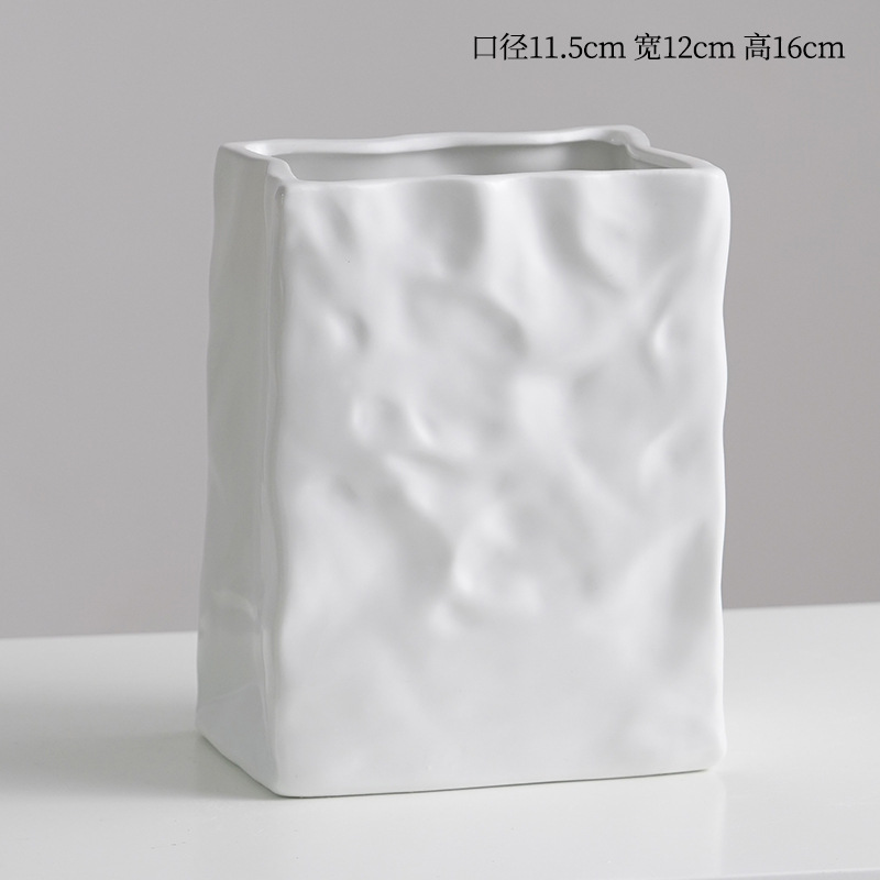 Square Design Home Dekoration Keramik Vase