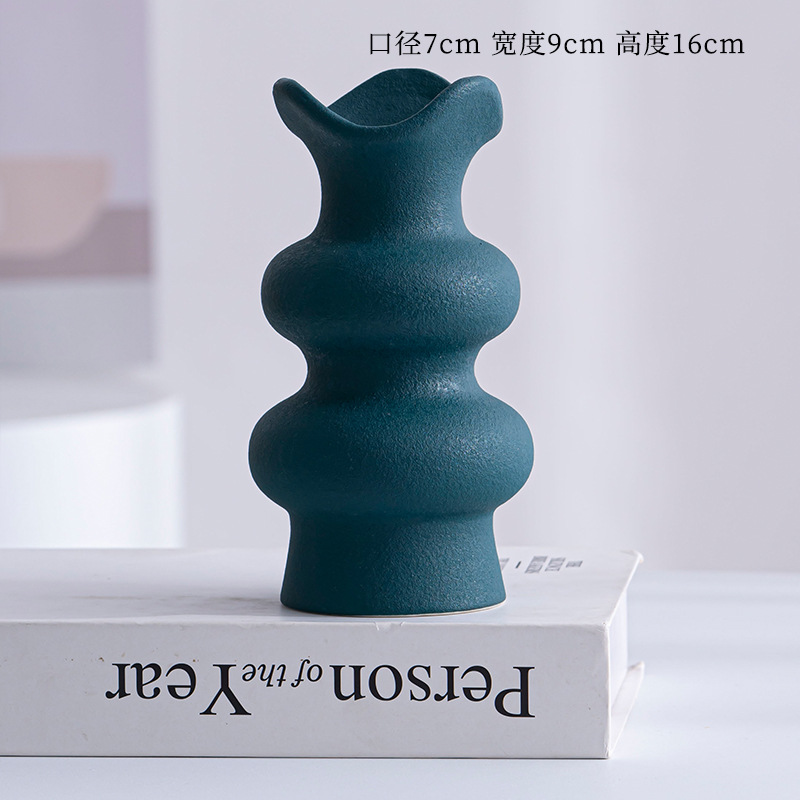 Desktop -Dekorationsbehälter für Blumenanordnung Keramikporzellanvase