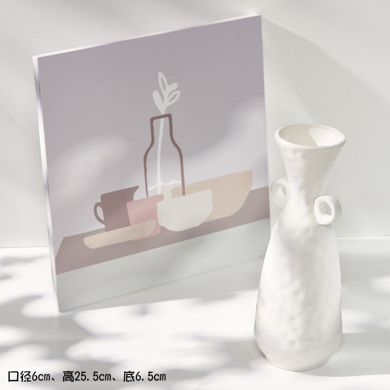 Desktop -Ornament Porzellan Vase Blumenanordnung Keramikvase