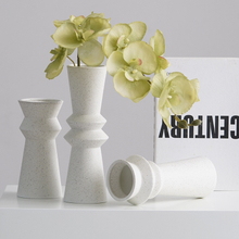 Handgefertigte Porzellanvase moderne minimalistische weiße Keramikvase