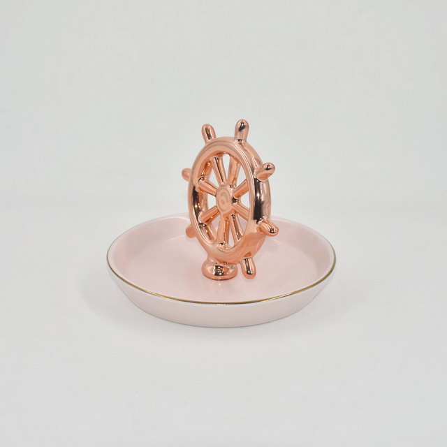 Pink Unicorn Style Home Decor Geschenk Schmucketui Keramik Eheringhalter Schmuck Display Tablett