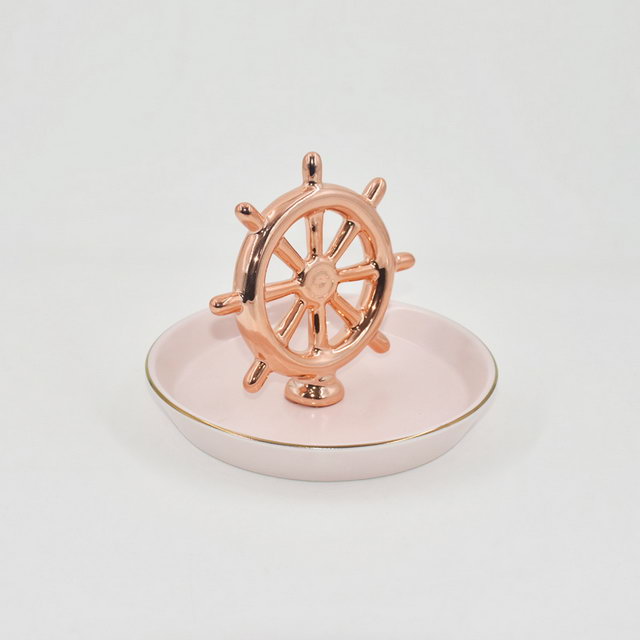 Pink Unicorn Style Home Decor Geschenk Schmucketui Keramik Eheringhalter Schmuck Display Tablett