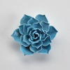 Blaue Rose Blume Farbe Home Decor Hochzeitsdekoration Porzellan Blume Figur Statue Keramik Blume