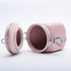 Mit Bambusdeckel Store Candy Cookies Kaffee Pink Keramik Dichtung Tank