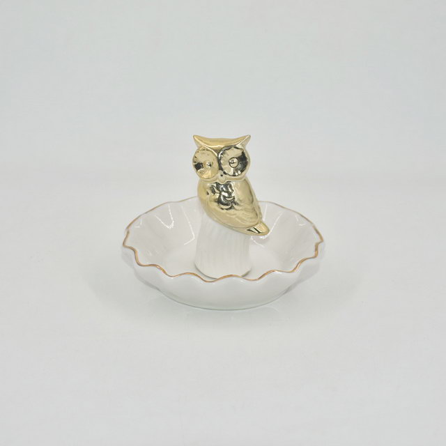Goldener Schuh und schwarzer Stil Hochzeitsdekoration Geschenk Schmuck Tablett Trinket Tray Keramik Ehering Halter