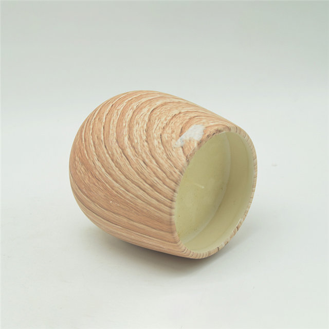 Holzmuster Keramikkerzenbecher