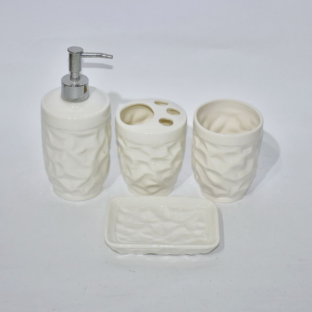 Neue Produkte Set Vier Badezimmer Sanitärzubehör Badezimmerzubehör Badezimmer Set Keramik