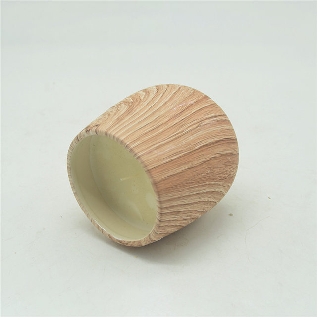 Holzmuster Keramikkerzenbecher