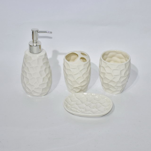 Neue Produkte Set Vier Badezimmer Sanitärzubehör Badezimmerzubehör Badezimmer Set Keramik