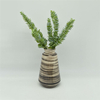 Heimtextilien Dekoration Tischplatte Keramik Vase Desktop Dekoration Polyhedrose Schwarz und Gelb Keramik Vase