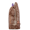 Heimtextilien Dekorieren Keramik Statue Goldener kleiner Buddha Keramik Backflow Weihrauchbrenner