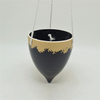 Conicalness Black Ceramic Flowerpots Direkt vom Hersteller verkauft Suspension Type Ceramic Flower Pot