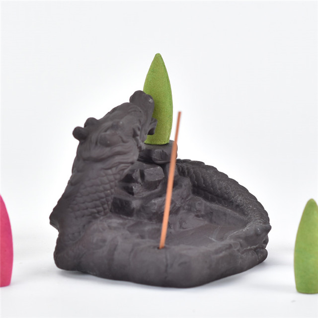 Gewinde Weihrauch Sockel Keramik Wasserfall Reflux Weihrauch Drache Gesichter Der Mond Keramik Fingered Citron Dragon Rückfluss Weihrauchbrenner