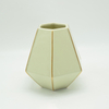 Heimtextilien Dekoration Tisch Keramik Vase Desktop Dekoration Polyhedrose Gelbe Keramik Vase