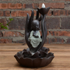 Keramik Buddha Hand und Little Monk Backflow Weihrauchbrenner