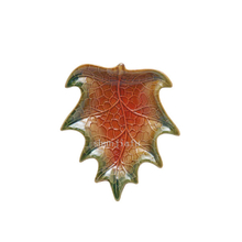 Verschiedene Farben Ahornblatt Geschirr große Keramikplatte