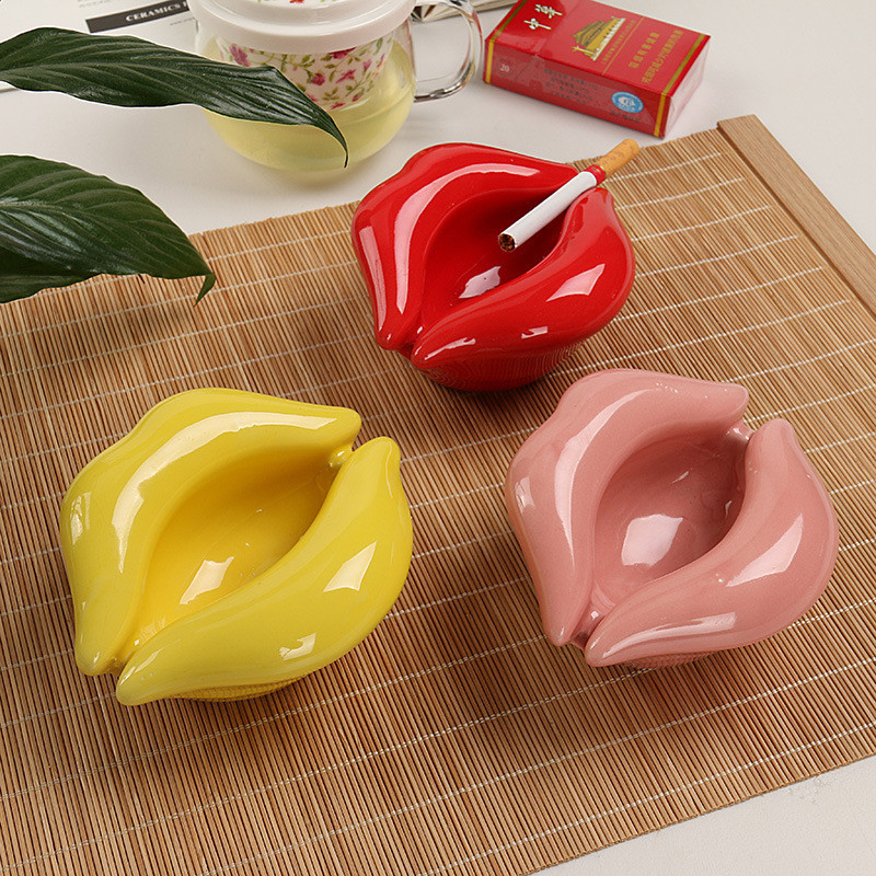 Keramik Aschenbecher Sexy Lippen