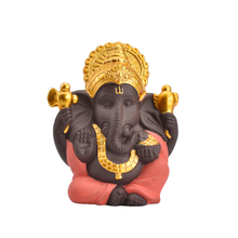 Hot Selling Home Decor Hochzeitsgeschenk Unterschiedliche Farbe Wählen Sie Golden Ceramic Ganesha Statue