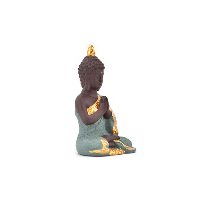 Handmade Crafts Home Decor Hochzeitsgeschenk Verschiedene Farben Wählen Sie Guanyin Figur Golden Ceramic Buddha Statue