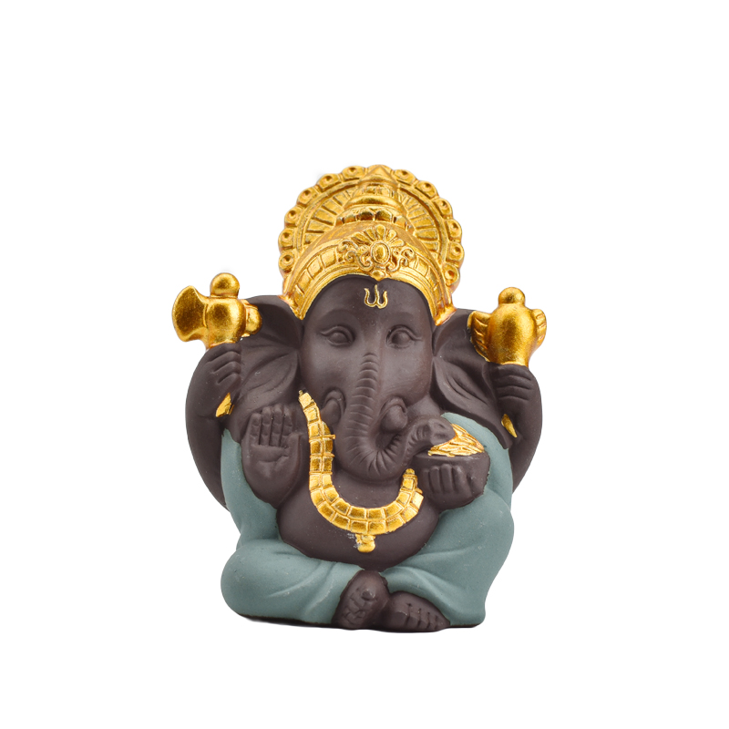 Hochzeitsbedarf Home Decor Hochzeitsgeschenk Unterschiedliche Farbe Wählen Sie Golden Ceramic Ganesha Statue